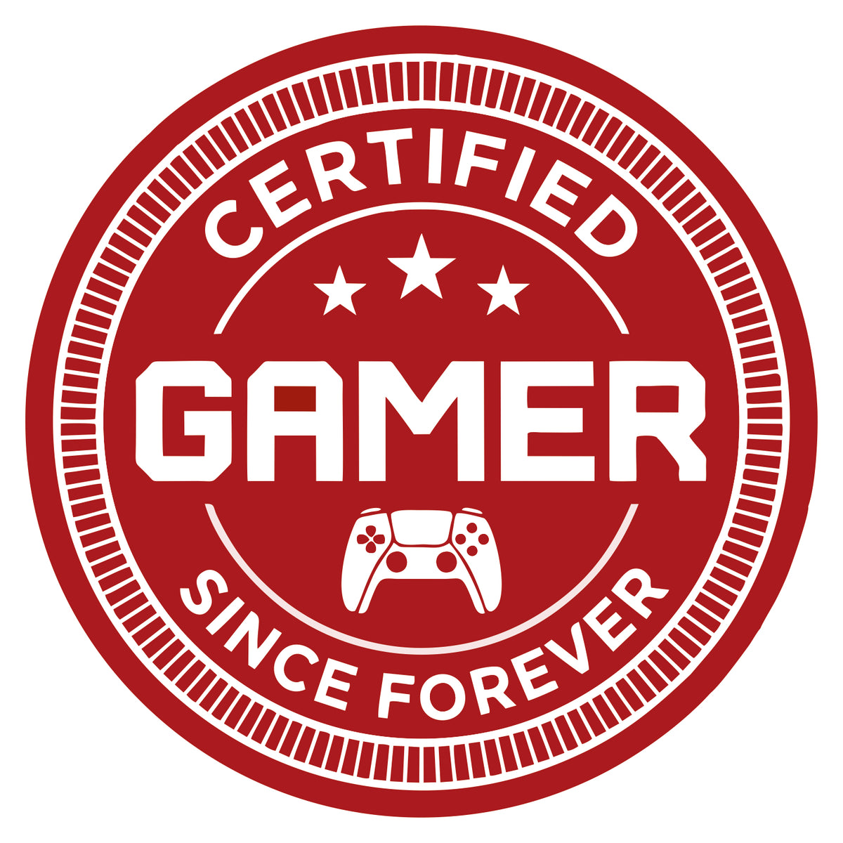 Certified Gamer Sticker