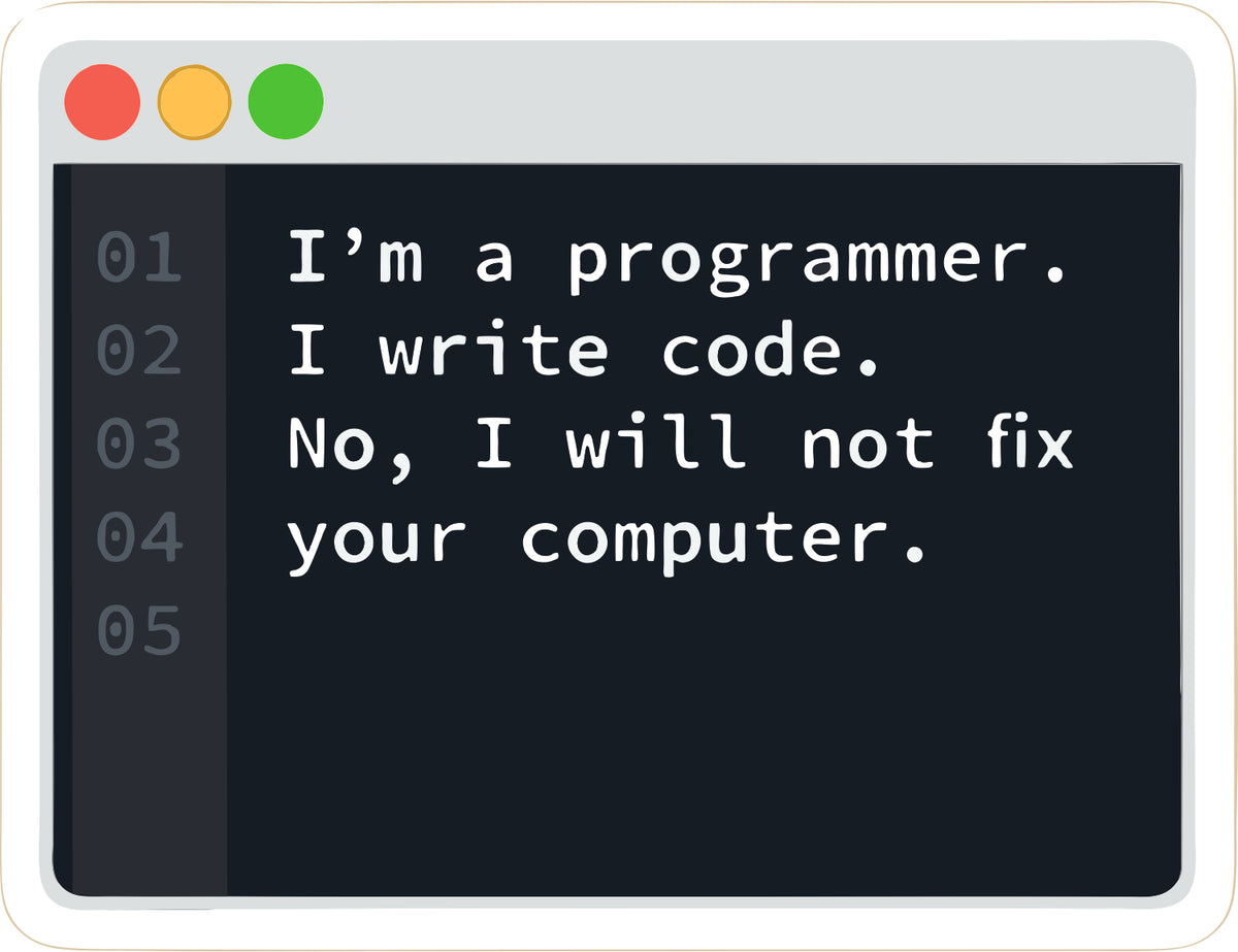I'M A Programmer Sticker