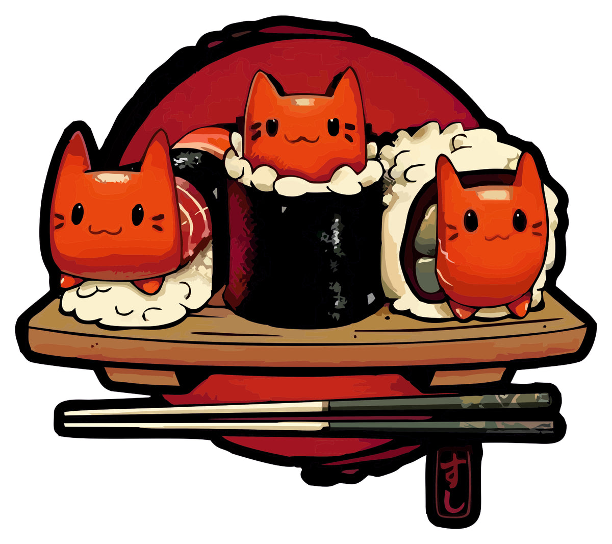 Sushi Cat Sticker