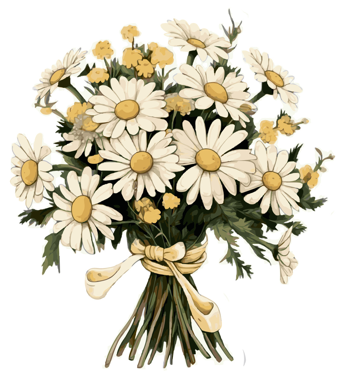 Yelloew Flower Sticker