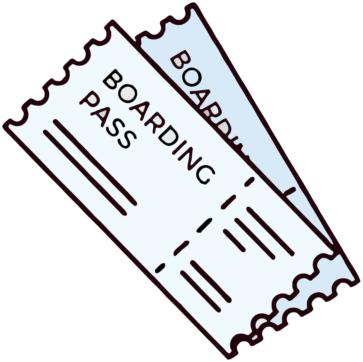 BOARDING PASS STICKER