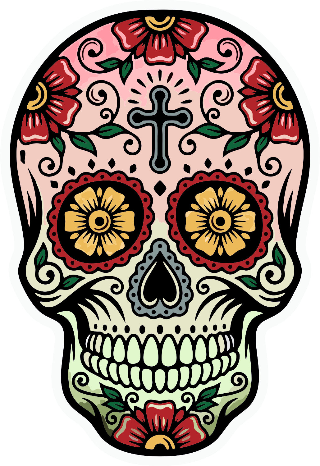 Graffiti Skull Sticker