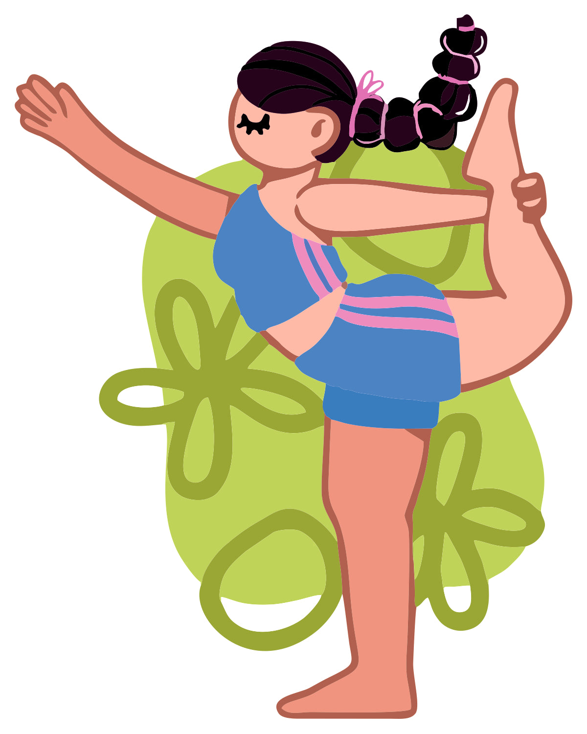 YOGA GIRL STICKER