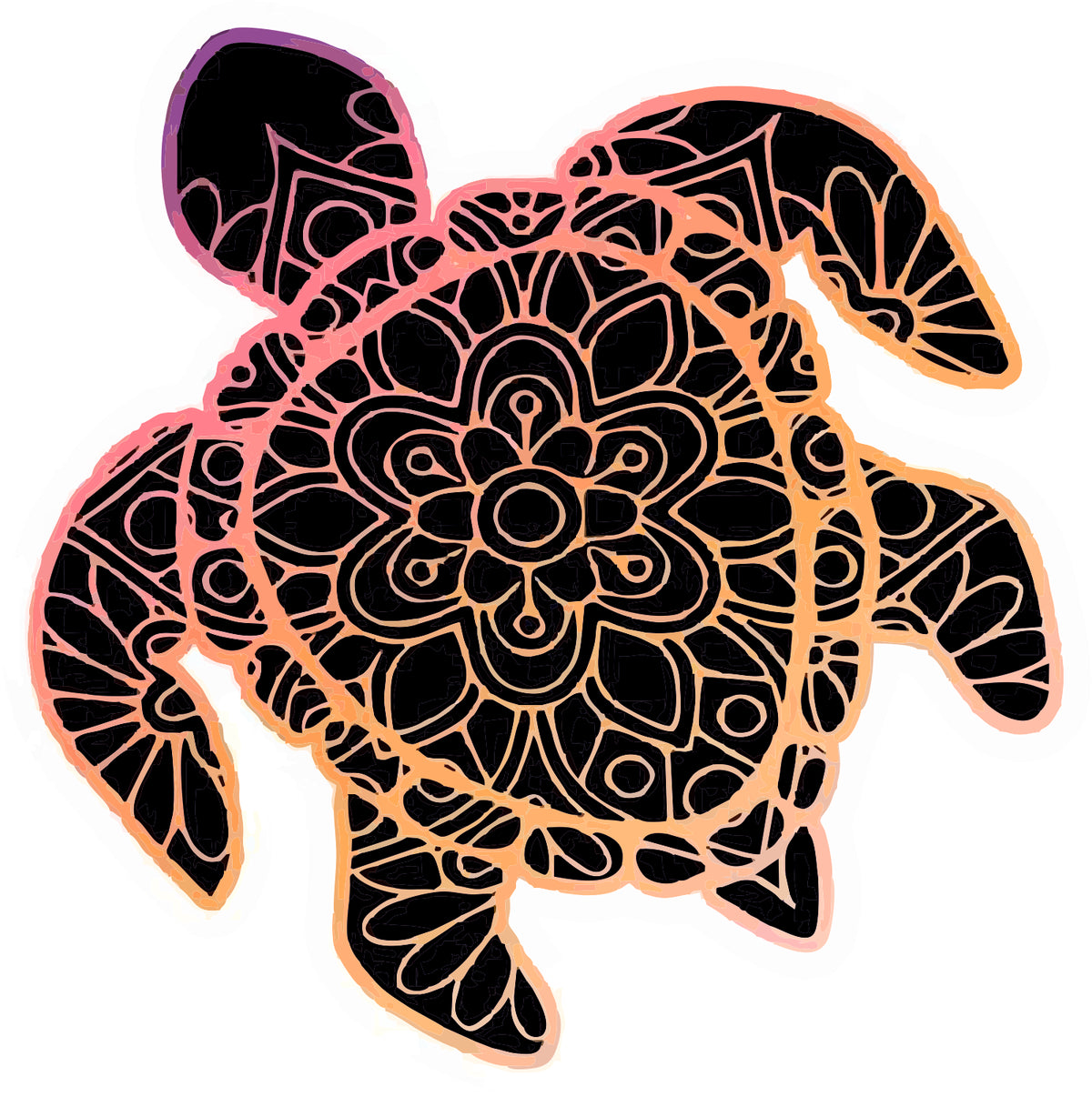 Turtle Art Sticker