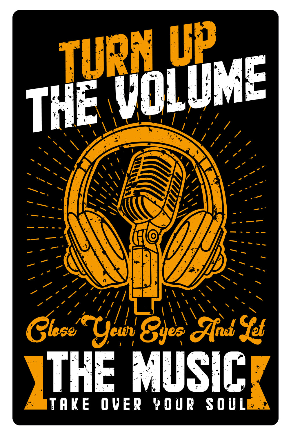 Turn Up The Volume Sticker