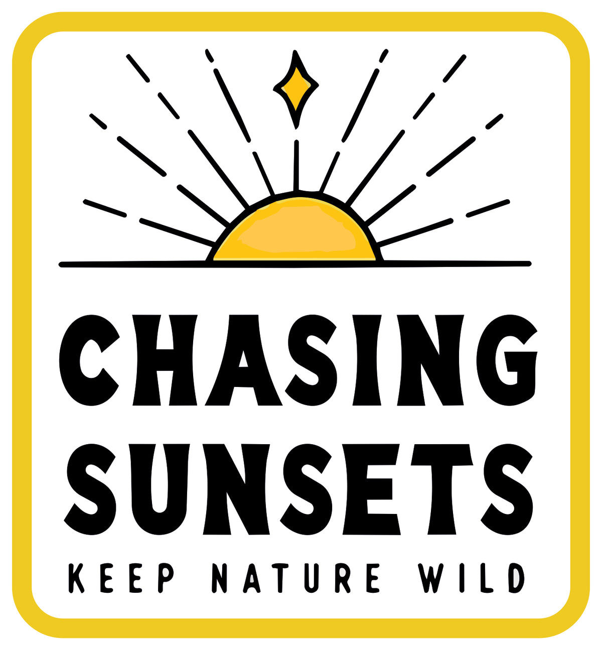 Chasing Sunset Sticker