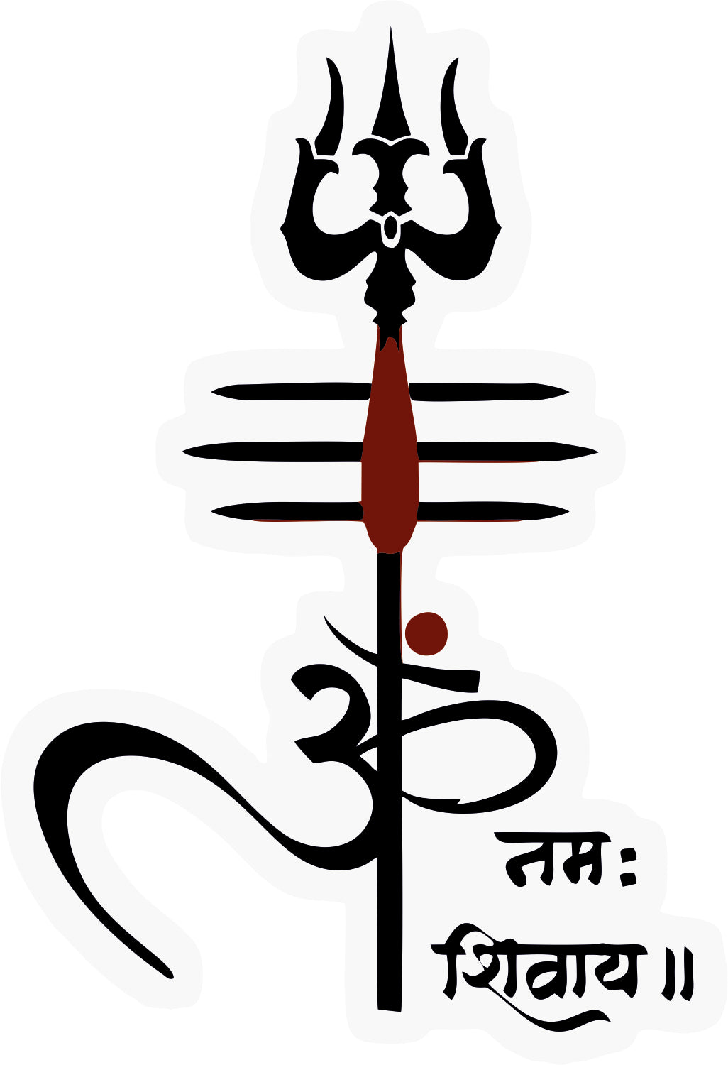 Shiva Trishul Sticker