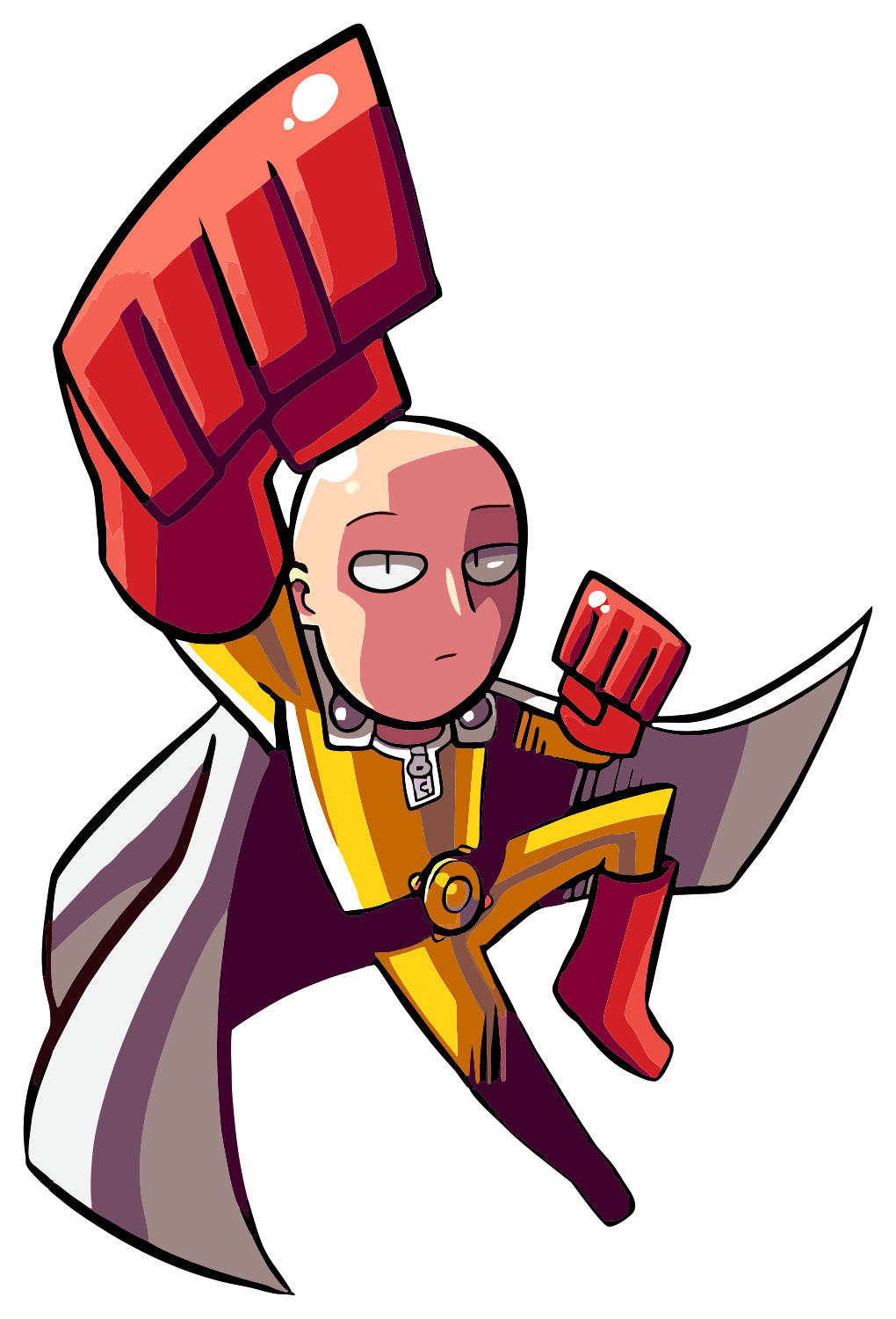 Saitama Punch Sticker