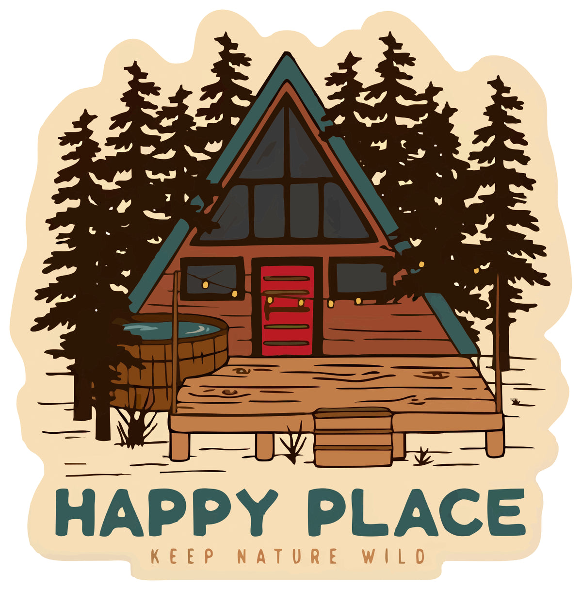 HAPPY PLACE STICKER