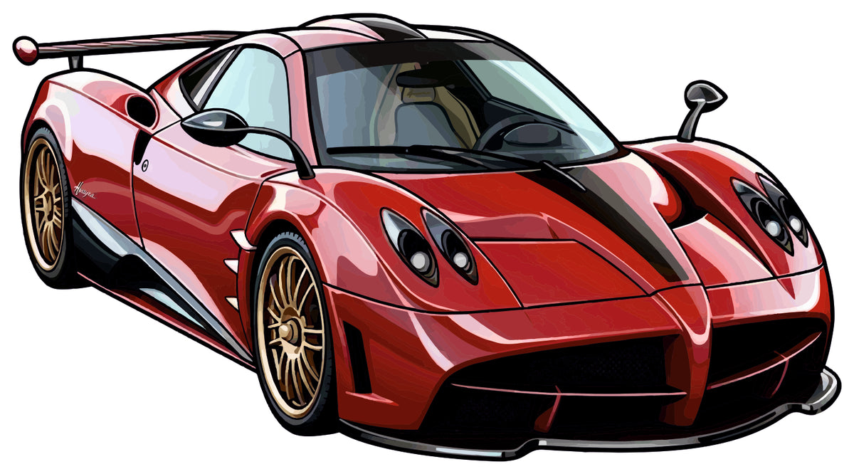 Red Huayra Sticker