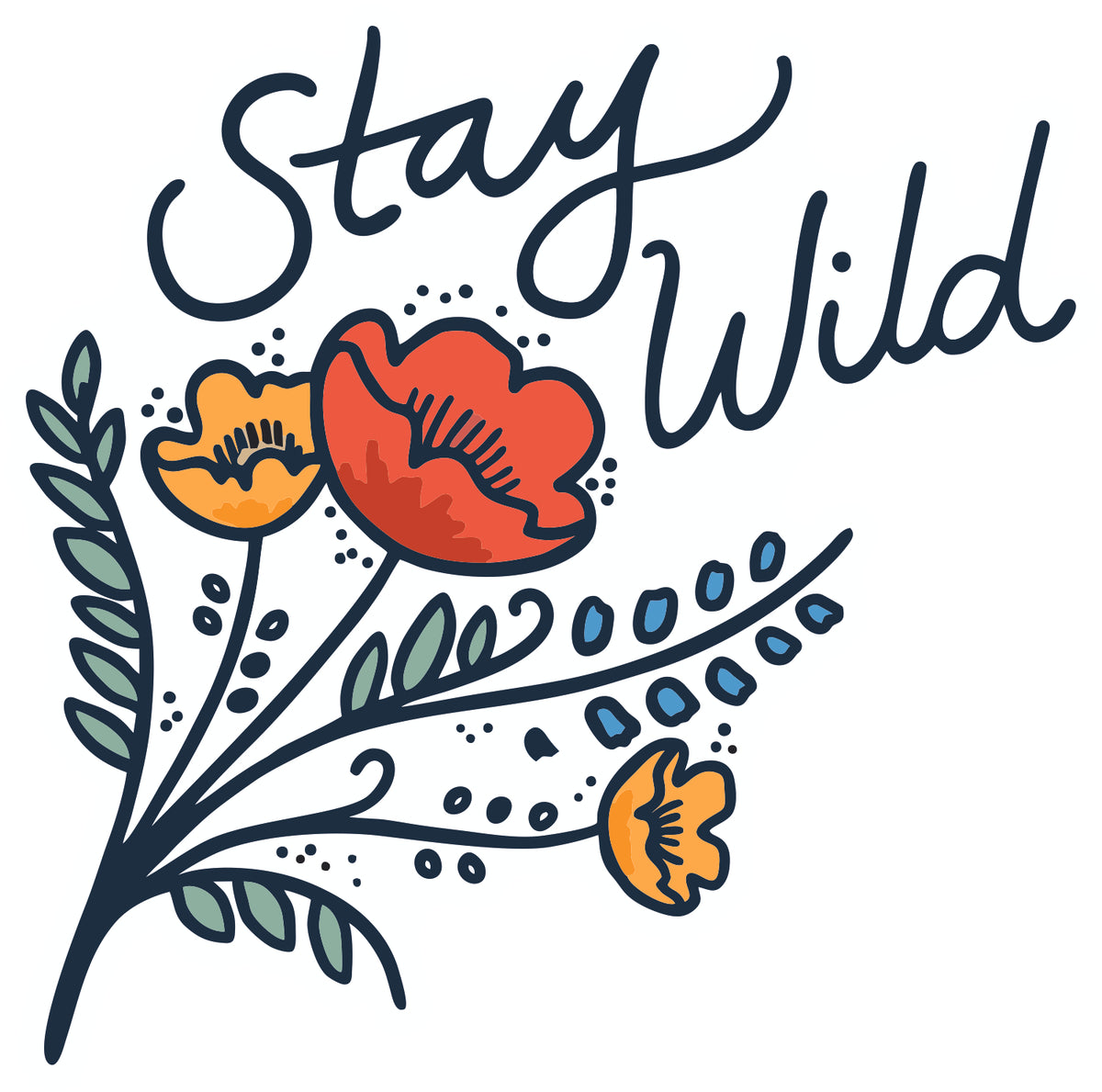 STAY WILD 0.1 STICKER