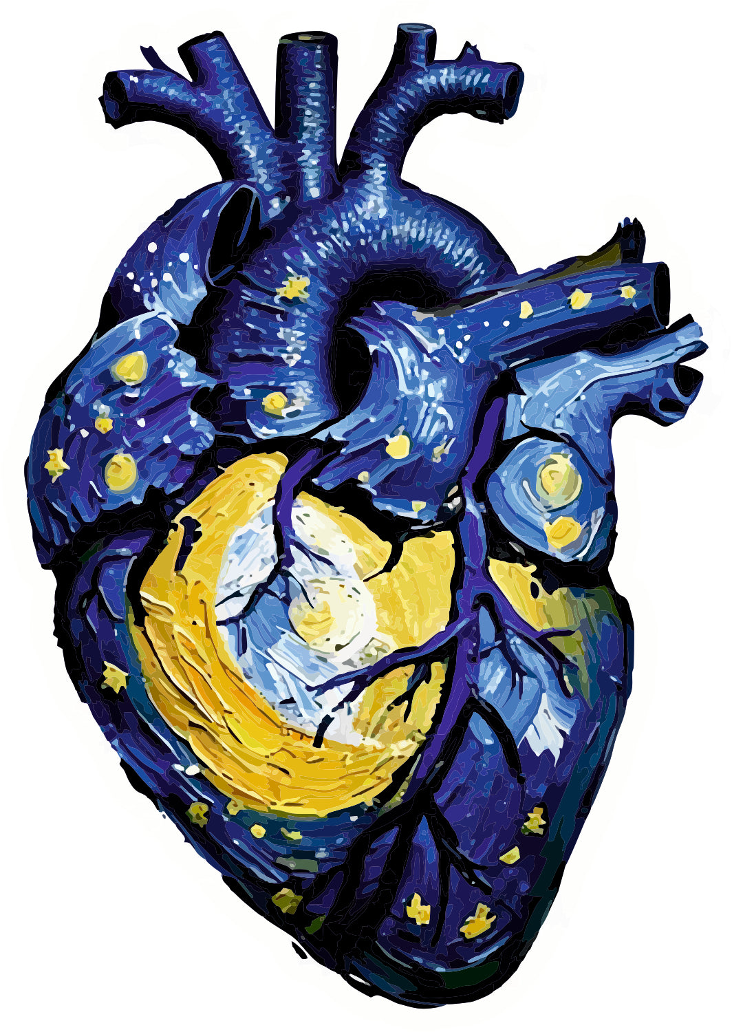 Starry Heart Sticker