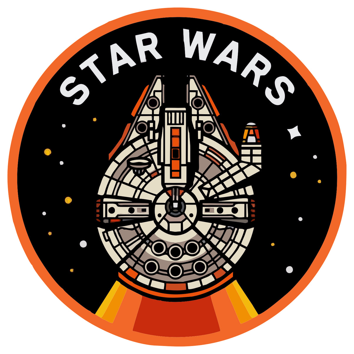 star war ship sticker