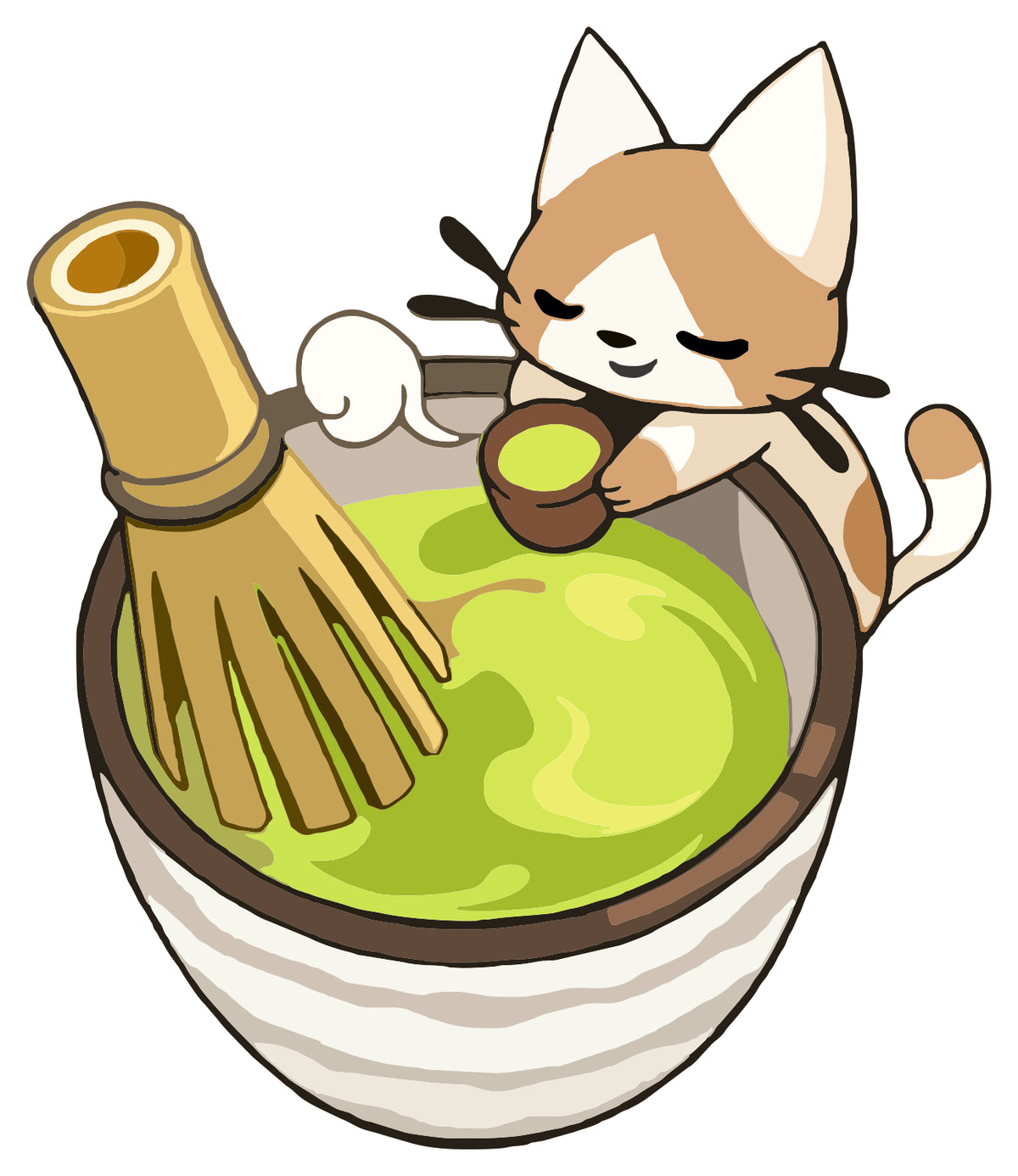 Matcha Meow Sticker