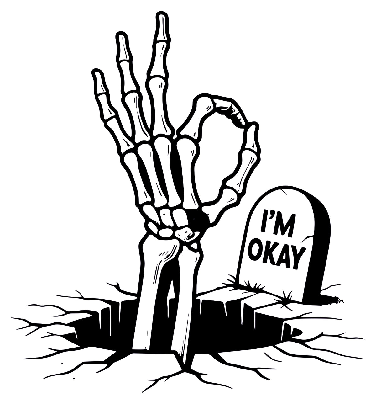 I'M Ok Sticker