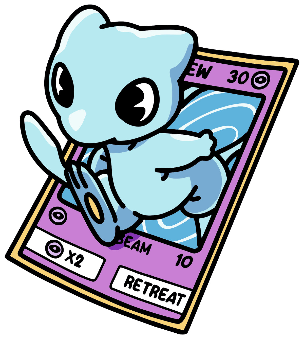 Mew Card Sticker