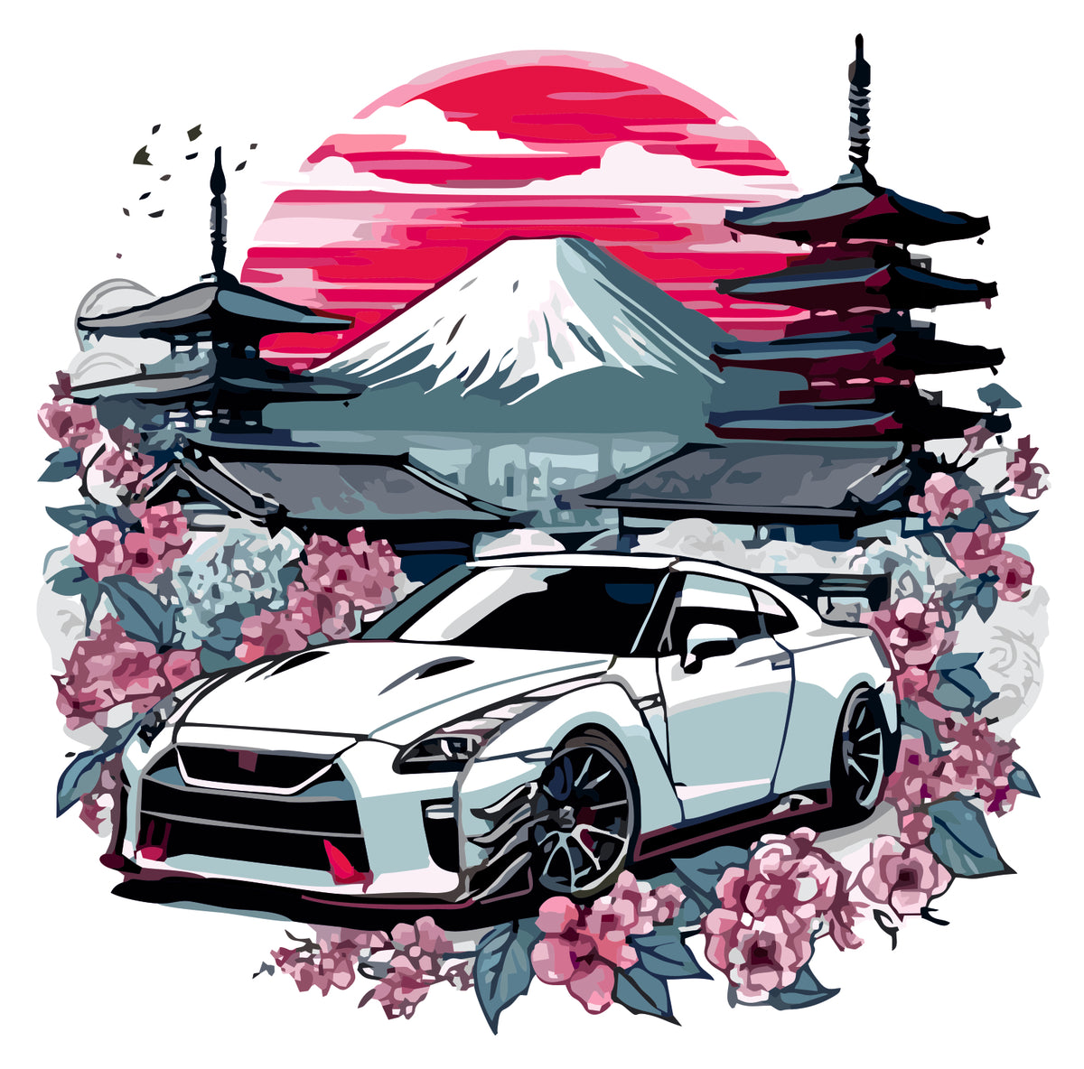 JAPANESE GTR STICKER