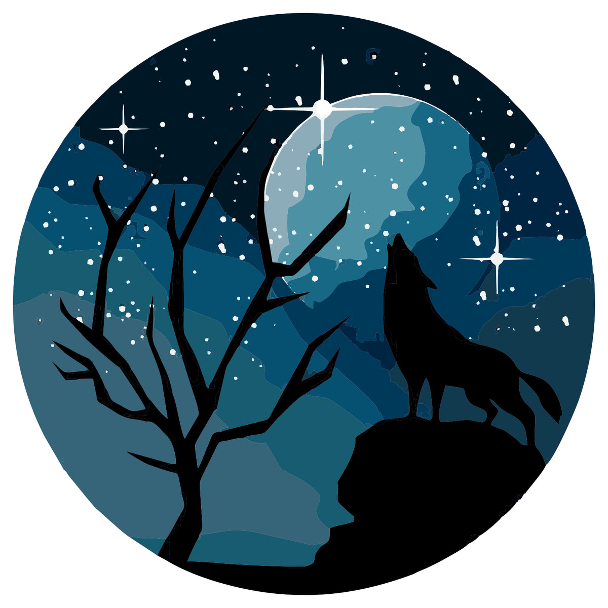 WOLF STICKER