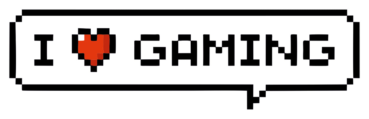 I LOVE GAMING STICKER