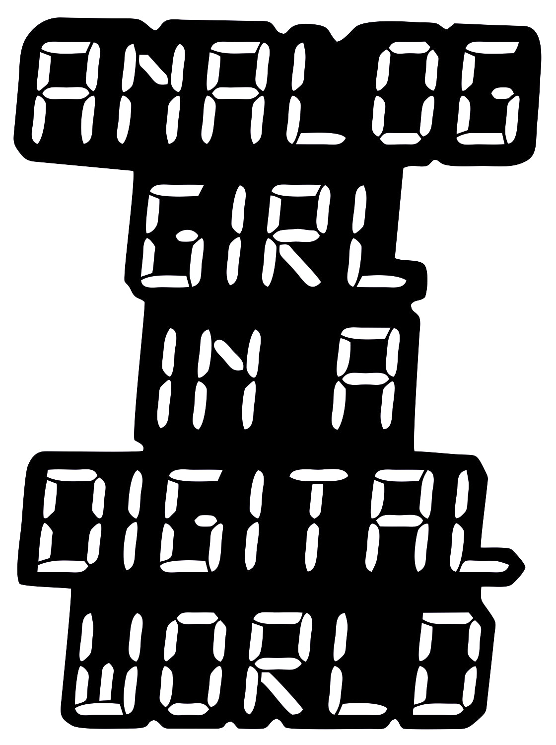 ANALOG GIRL STICKER