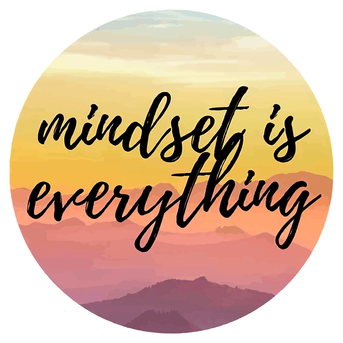 Mindset Is Everything Sticker