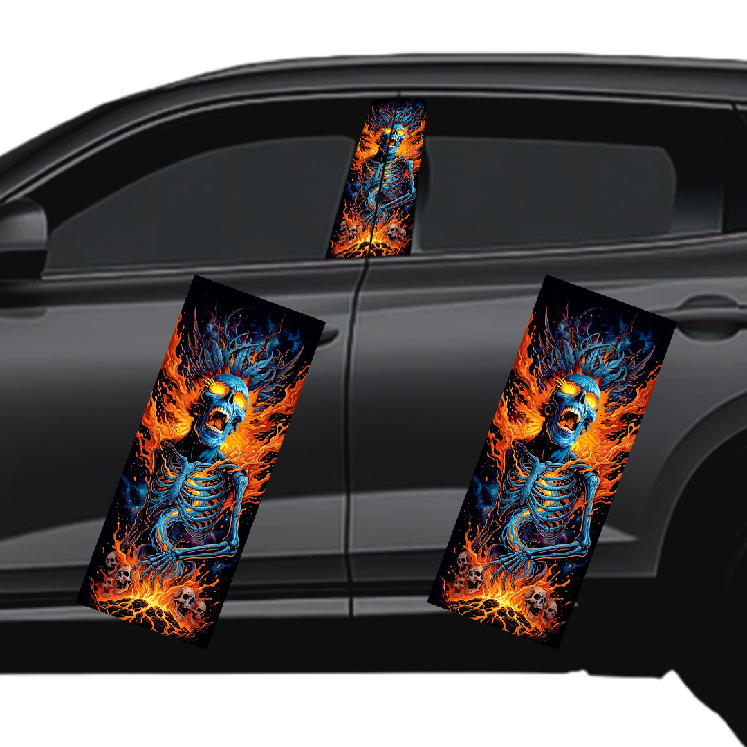 burning skull