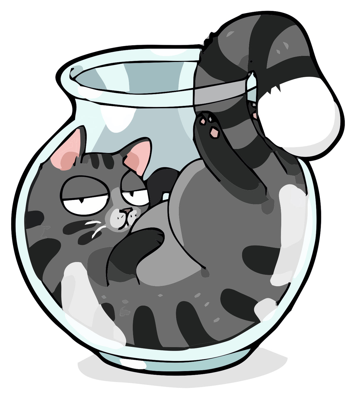 CAT IN PORT STICKER