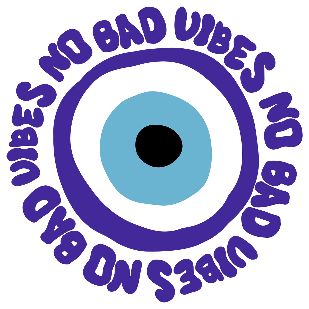 No Bad Vibes Sticker
