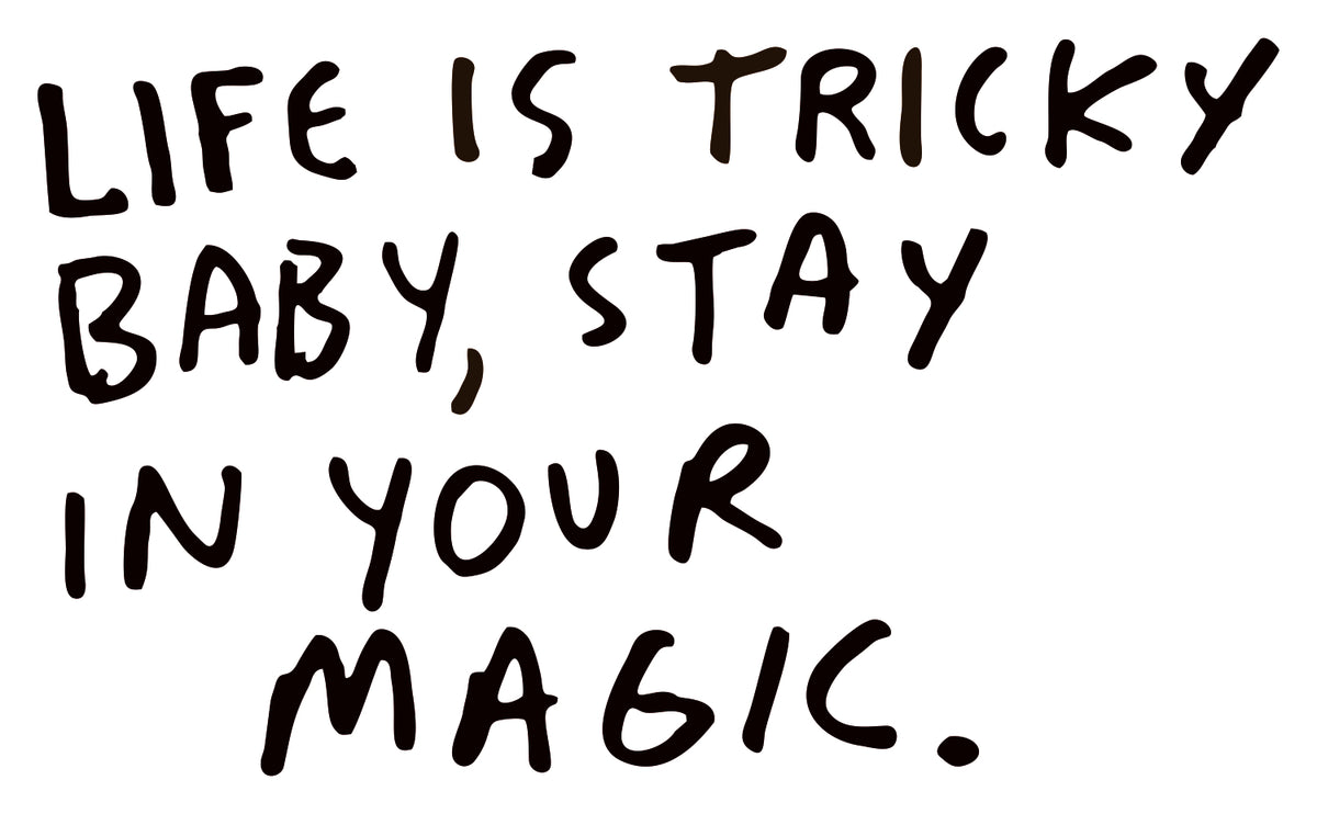 LIFE IS TRICKY BABY STICKER