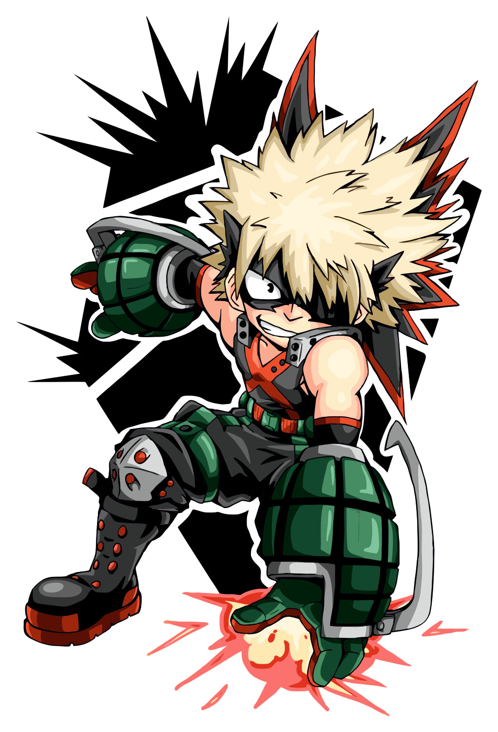 Katsuki Bakugo 0.1 Sticker
