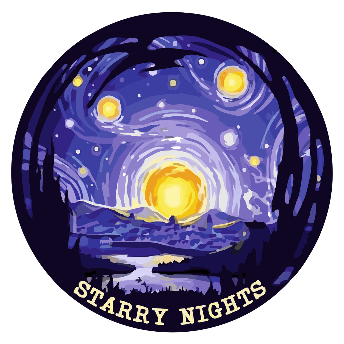 Starry Night Sticker