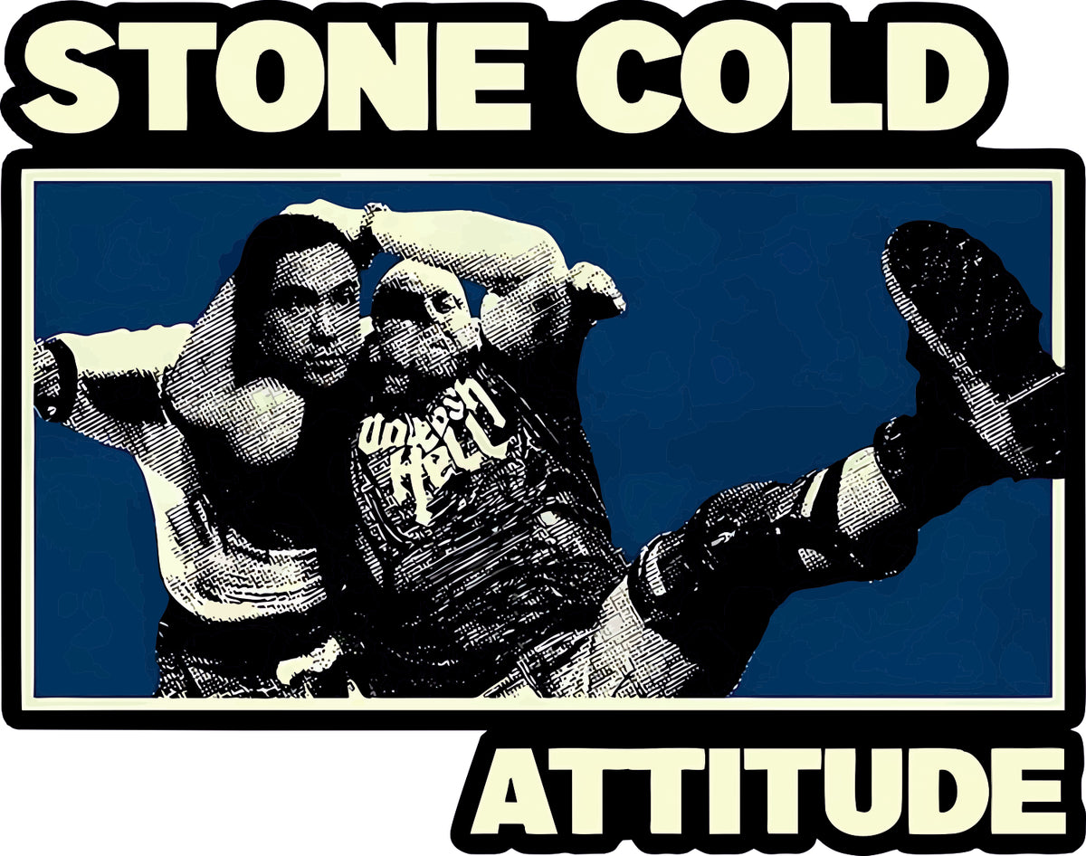 Stone Cold Attitude Sticker