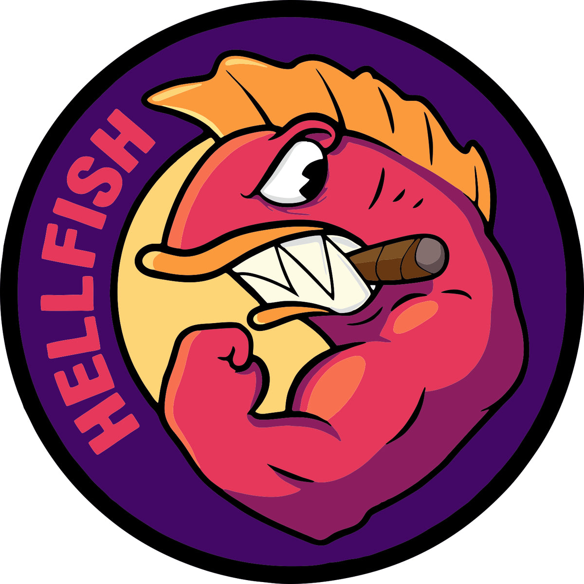 Hell Fish Sticker