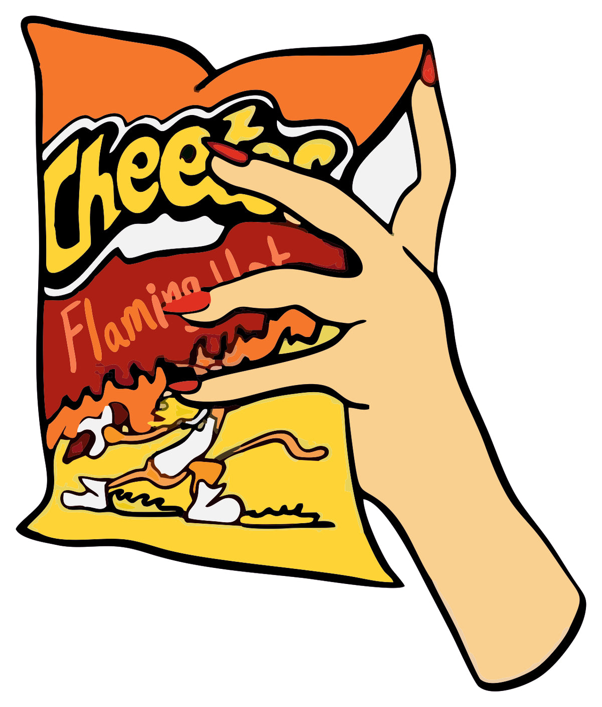 Cheetos Flaming Hot Sticker