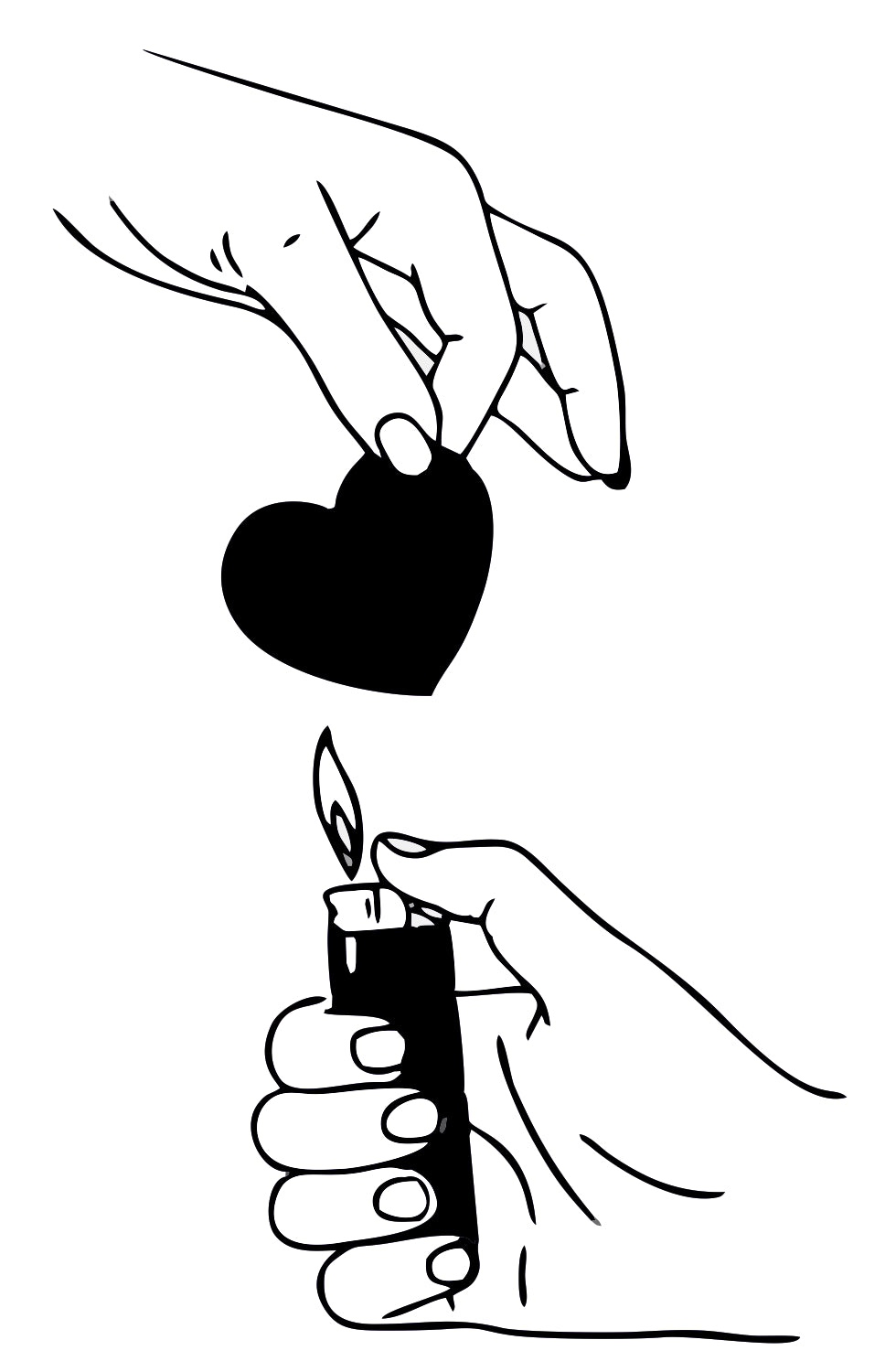 Love Burn Sticker