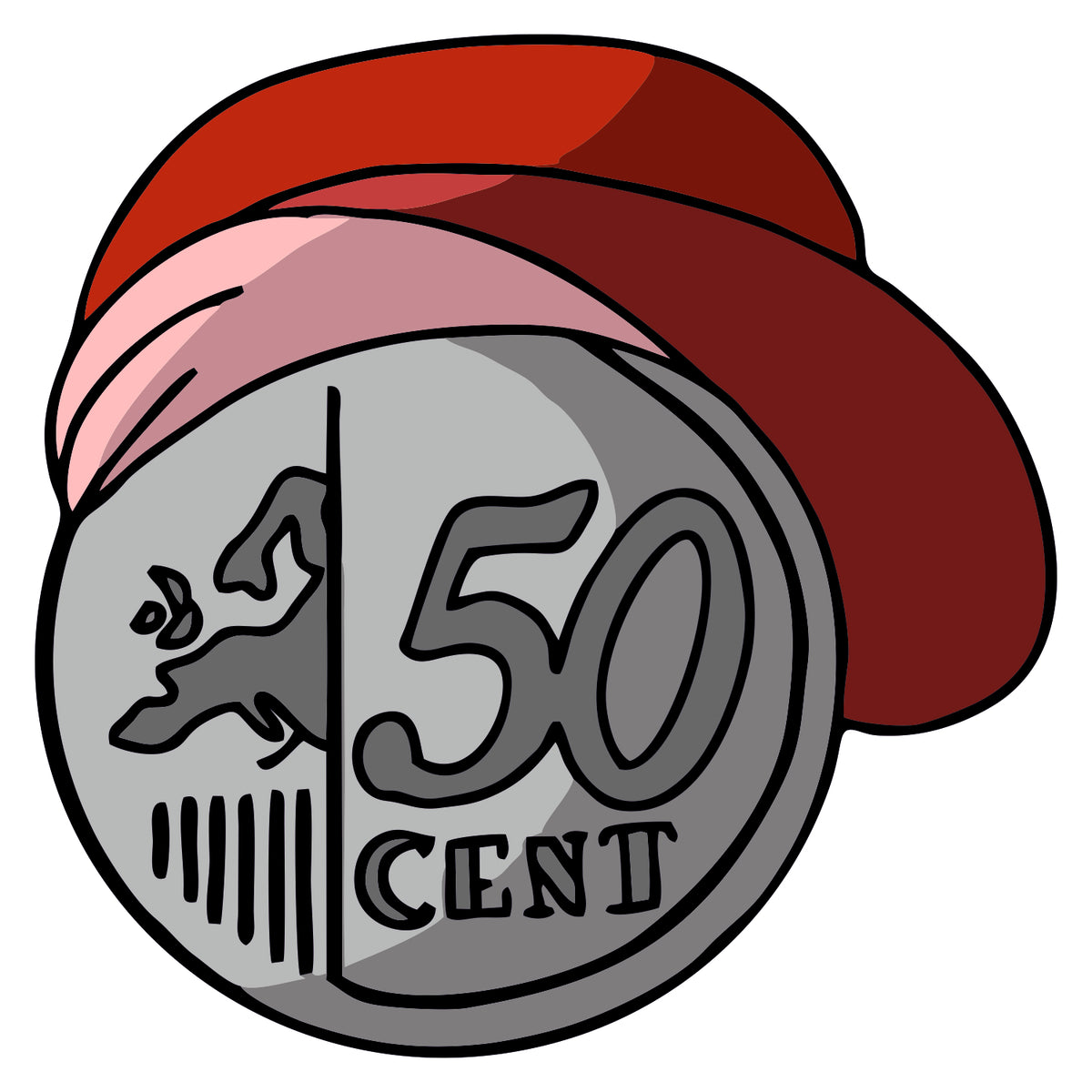 50 Cent Sticker