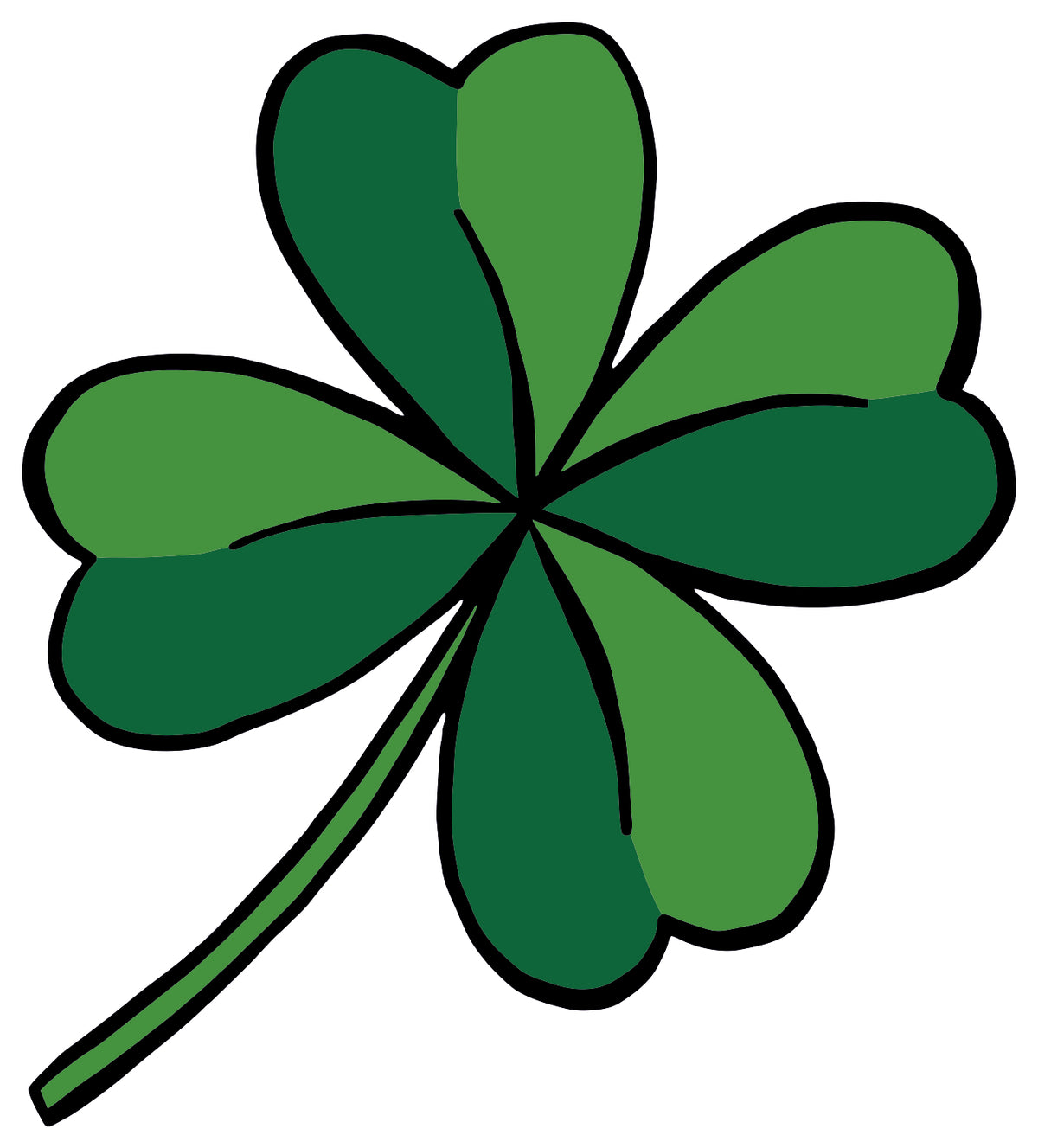 Four-Leaf Clover Sticker