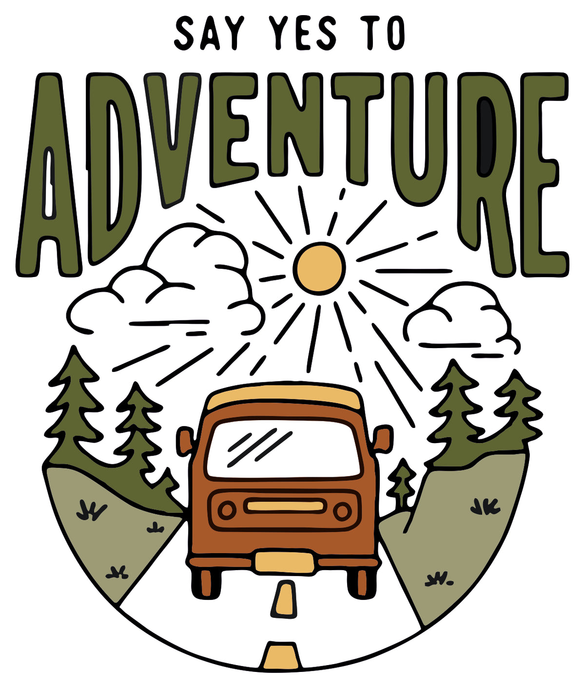 SAY YES TO ADVENTURE STICKER