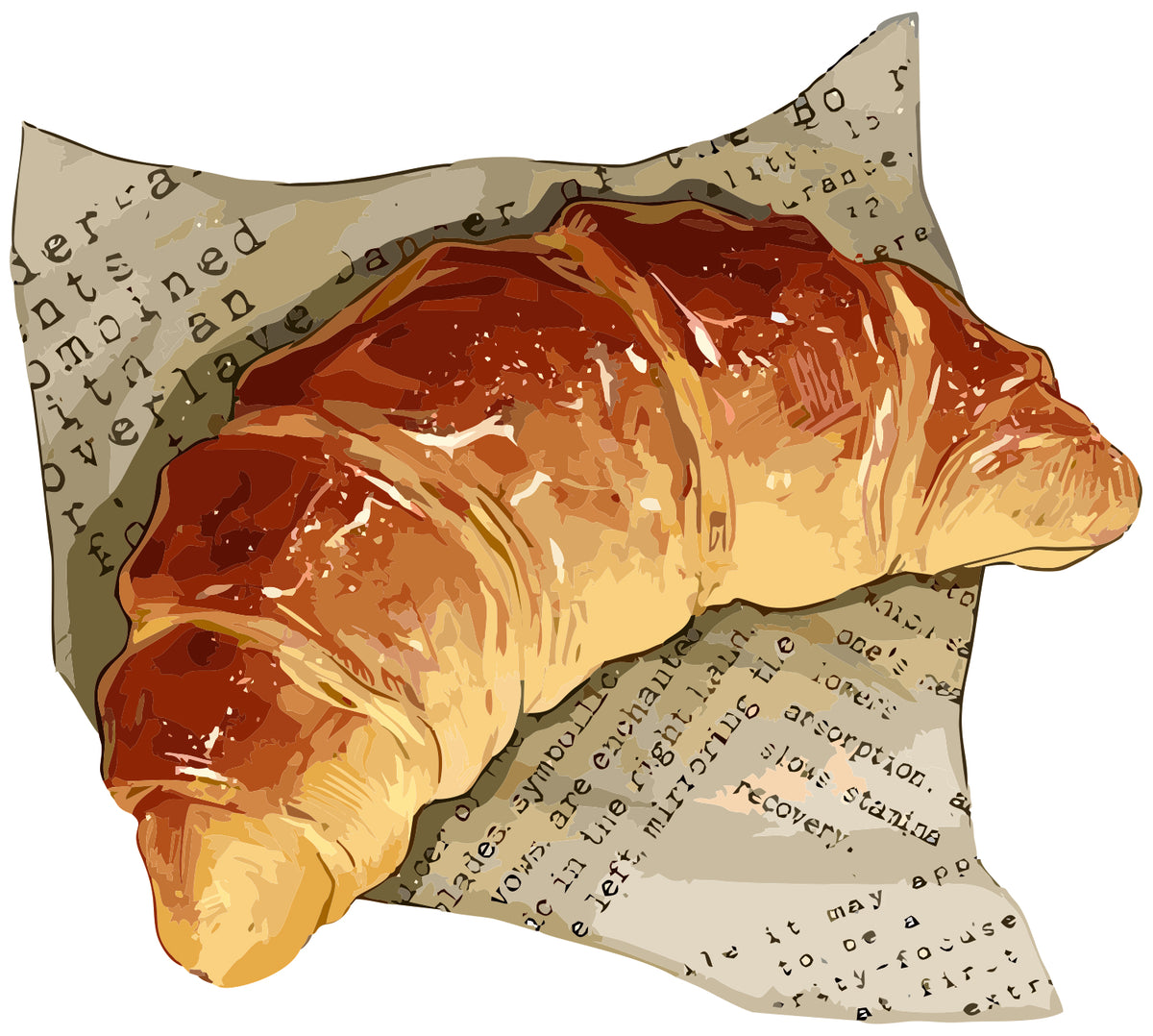 Croissant Sticker