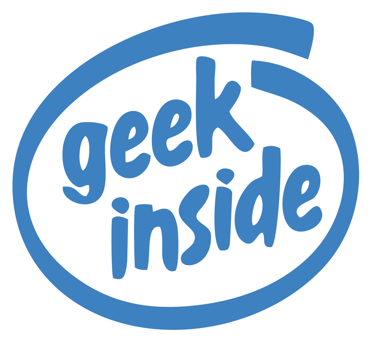 Geek Inside Sticker