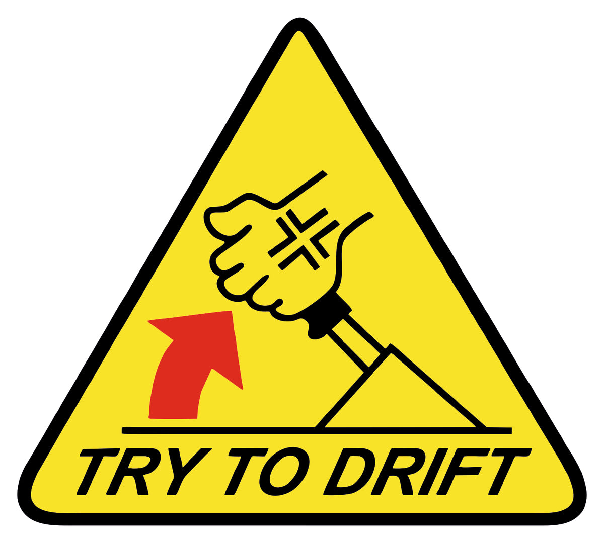 Try To Drift Sticker