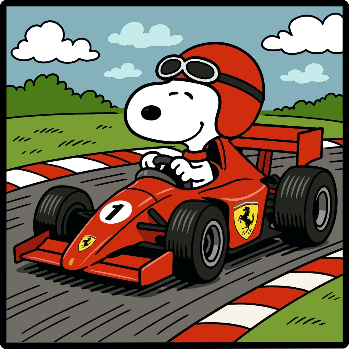 Pup Racer Sticker