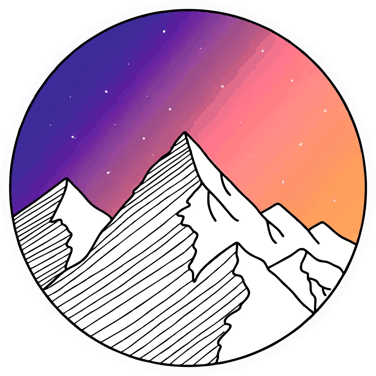 Toward The Hills Sticker