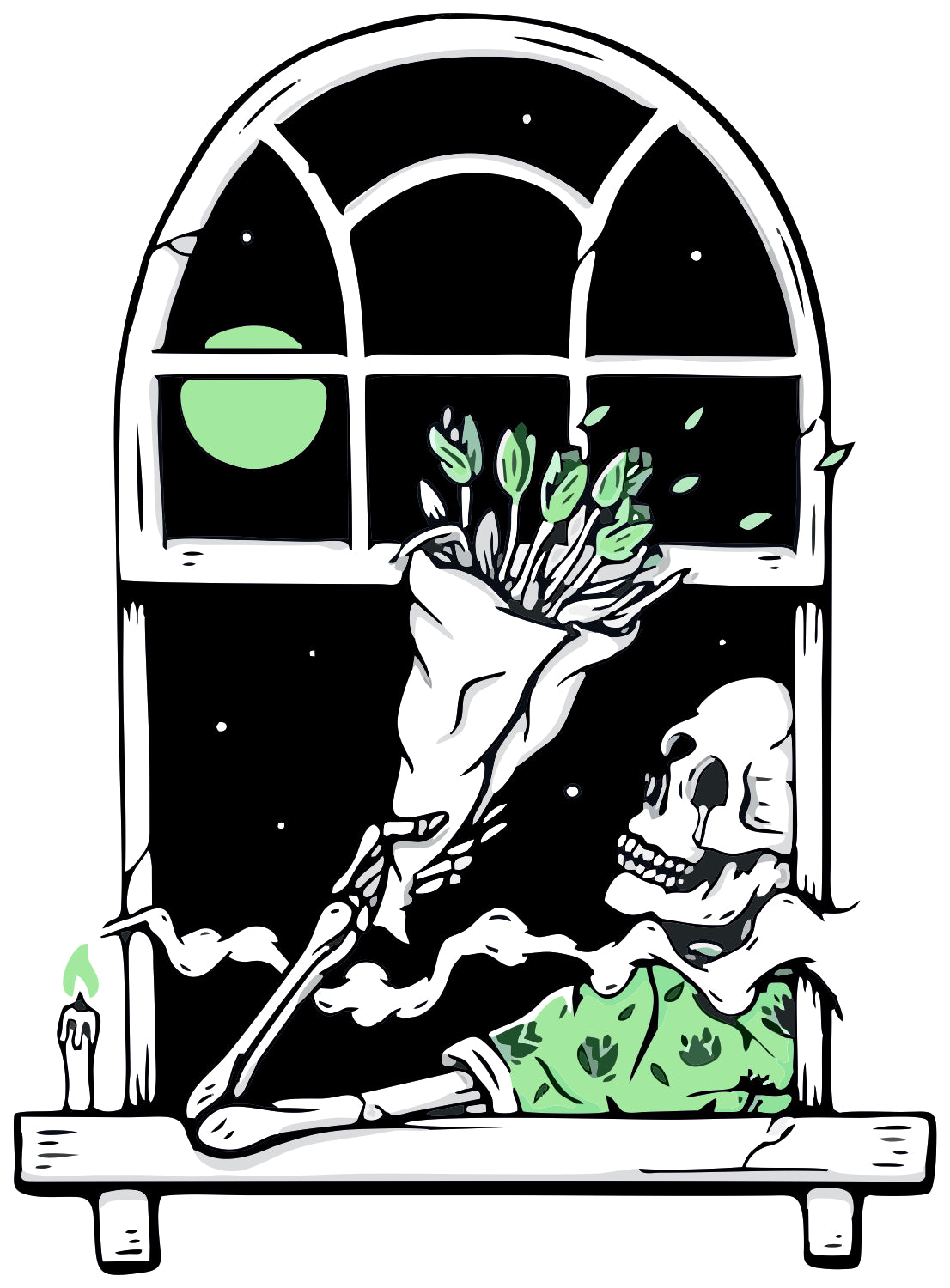 Flower For The Dead Sticker