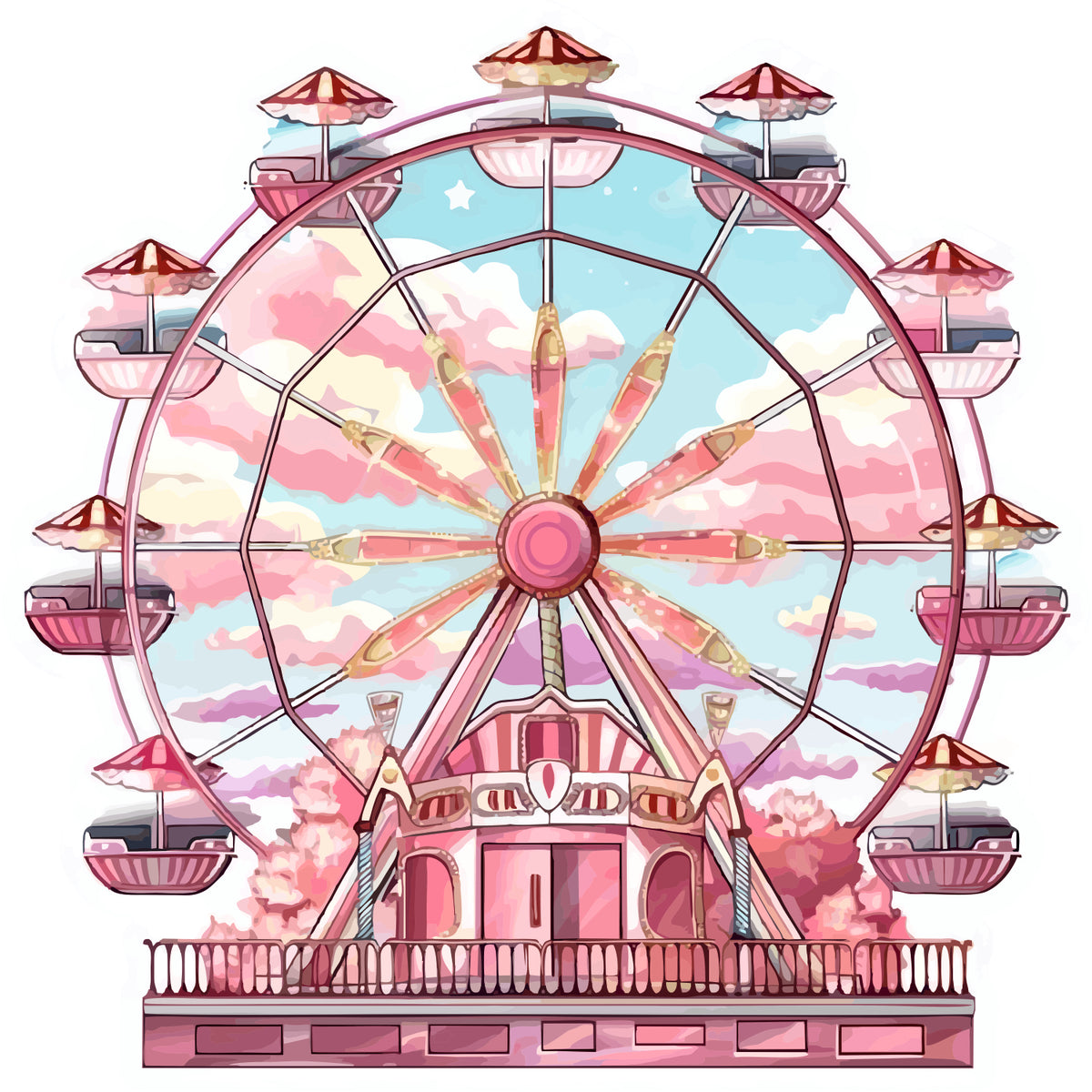 Giant Wheel Sticker