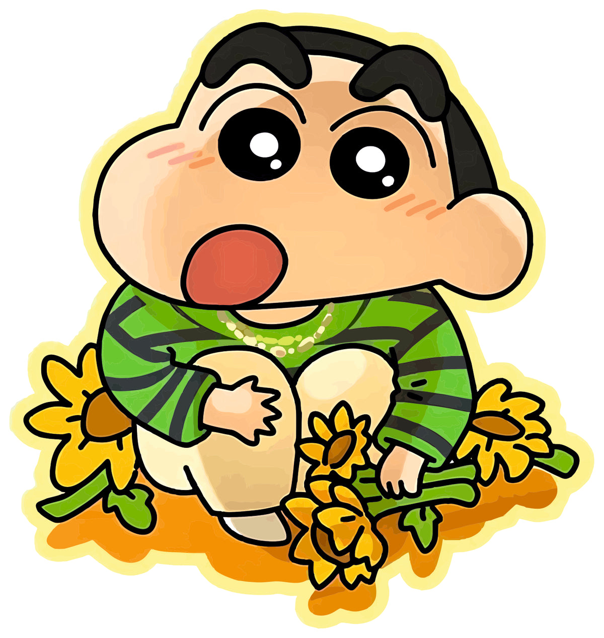Mr.Chan With Sunflower Sticker