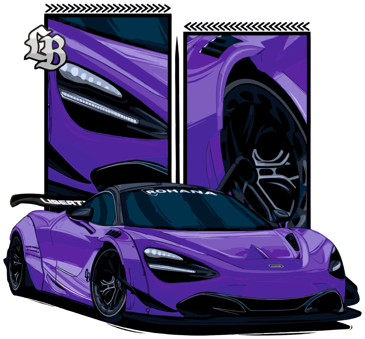Laren 720 Sticker