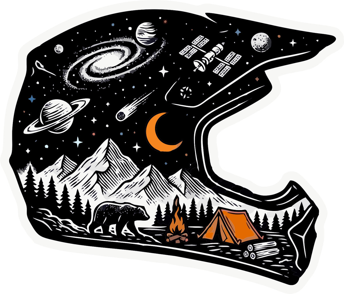 Midnight Helmet Sticker