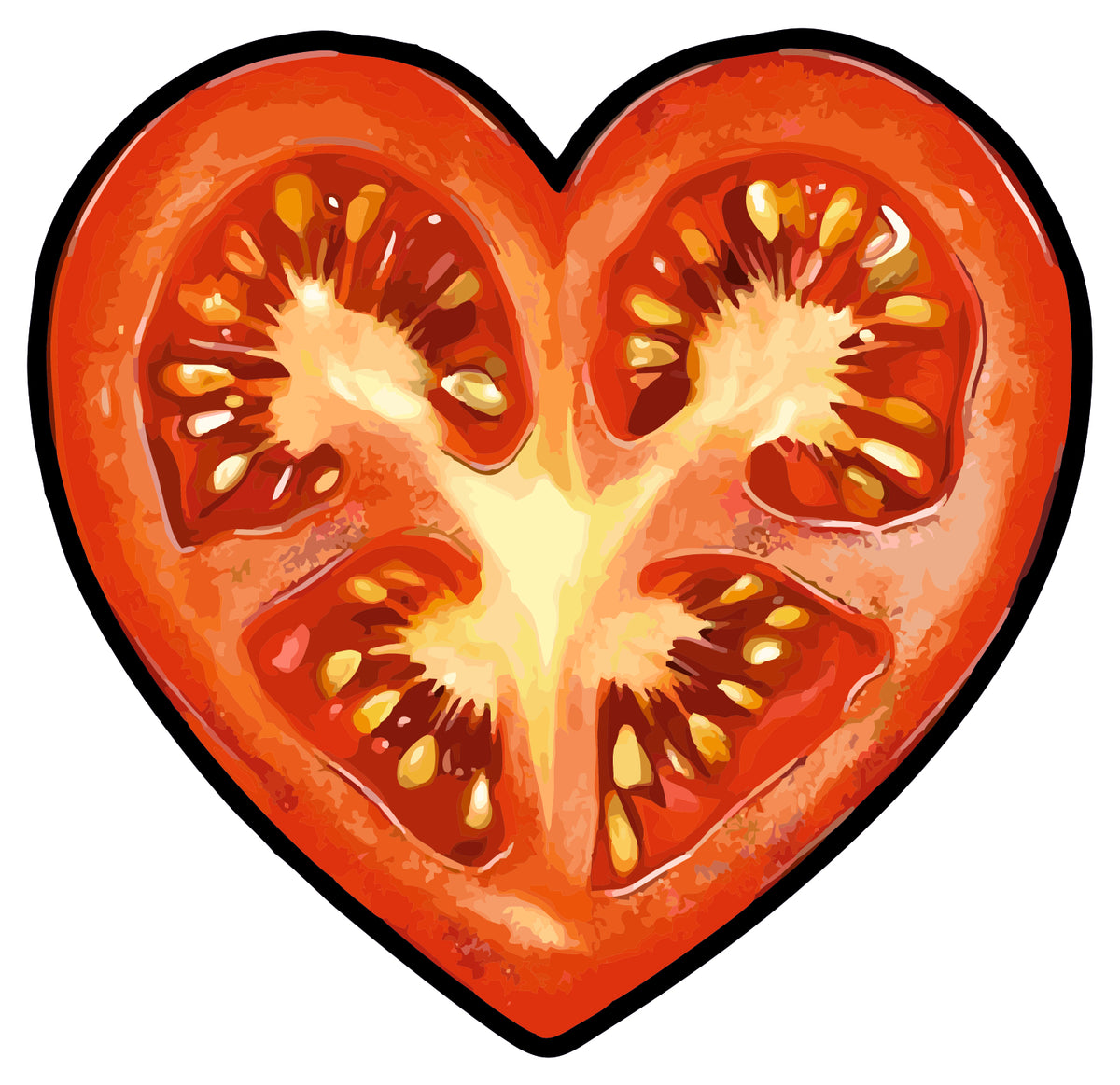 Tomato Love Sticker