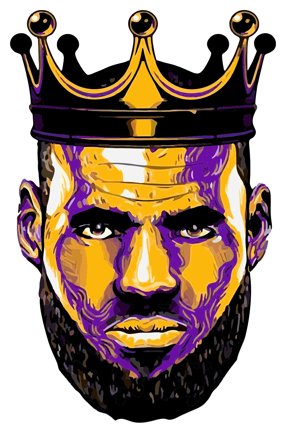King Leborn Sticker